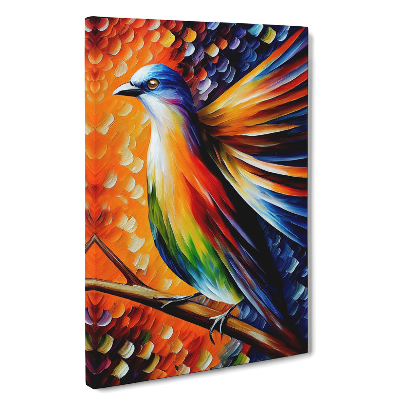 Beauty Of A Bird No.3 - Print, 60cm H x 40cm W x 3cm D, No Matte, Wrapped Canvas