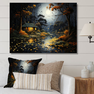 " Lake Lakeside Whispers Pointillism "