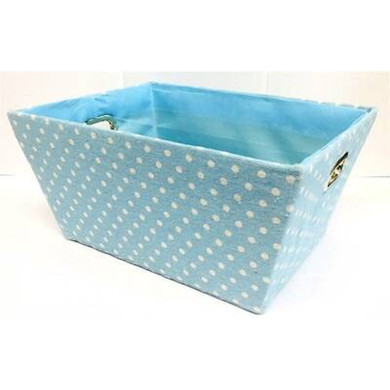 Panier en tissu doublé