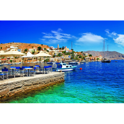 Symi Island, Grèce par Freeartist - Photographie sur toile tendue