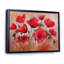 Red Blooming Poppies V - reproduction de cadre flottant sur toile-1765730960-1765730967