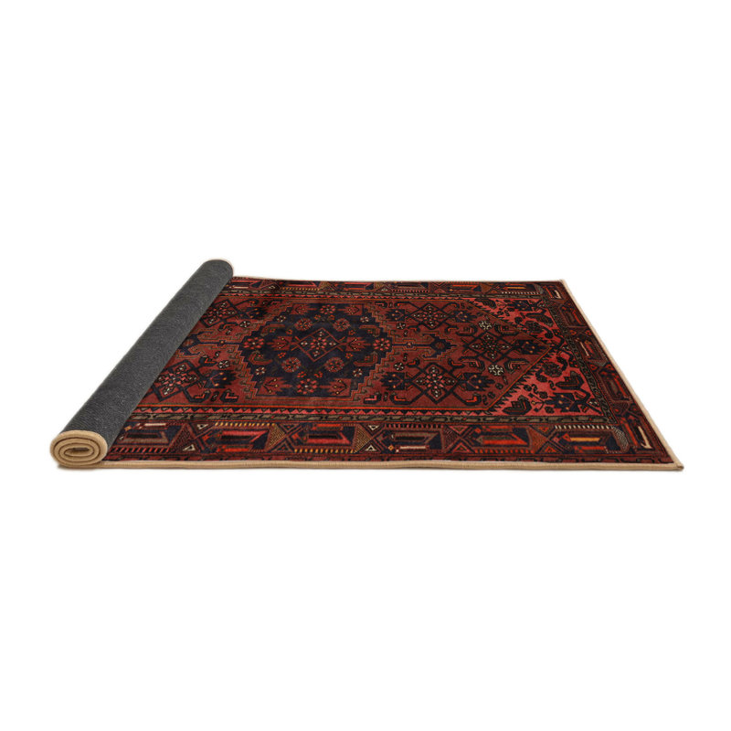 Tapis traditionnel noir / rouge / beige Cassander, Square 6'