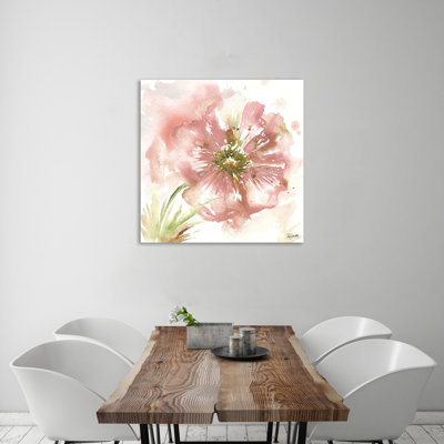 «Watercolor Blush Poppy II», toile tendue par Winston Porter