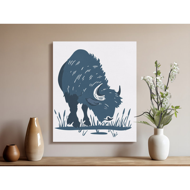Criss 1 Piece Wrapped Canvas Wall Art Set, 15x30