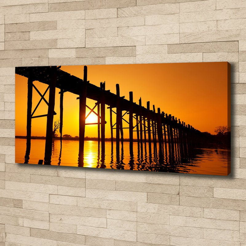 Sunset Bridge - Wrapped Canvas Print