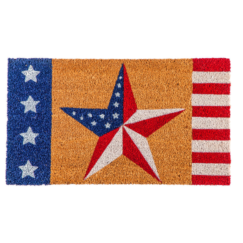Tapis de porte d’extérieur antidérapant 28 po x 16 po star