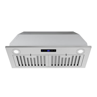 Zomagas 30" Stainless Steel 600 CFM Convertible Insert Range Hood with Baffle Filter