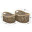 Handmade Seagrass Basket With Handles - Set of 2