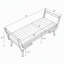 Banc Mid-Century, repose-pieds avec repose-pieds-1101516994