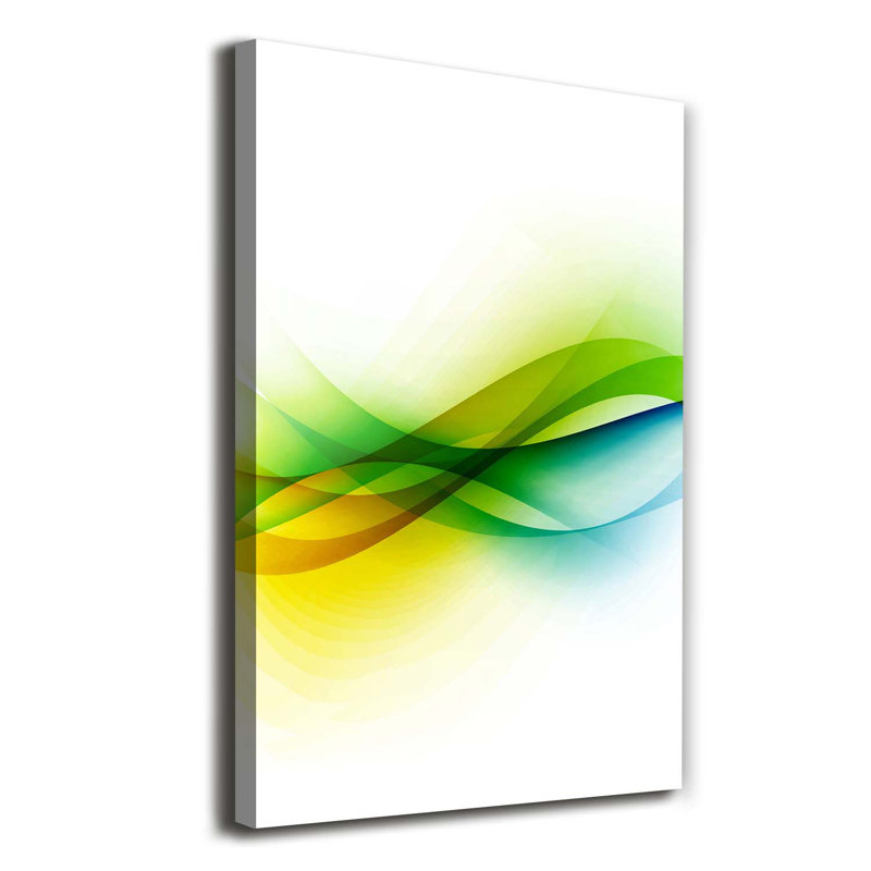 Waves Abstraction - Wrapped Canvas Print