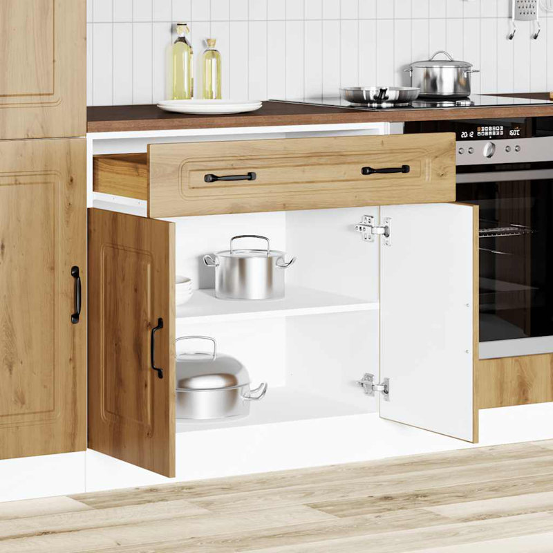 Kitchen Base Cabinet Kalmar Engineered Wood, Artisan Oak