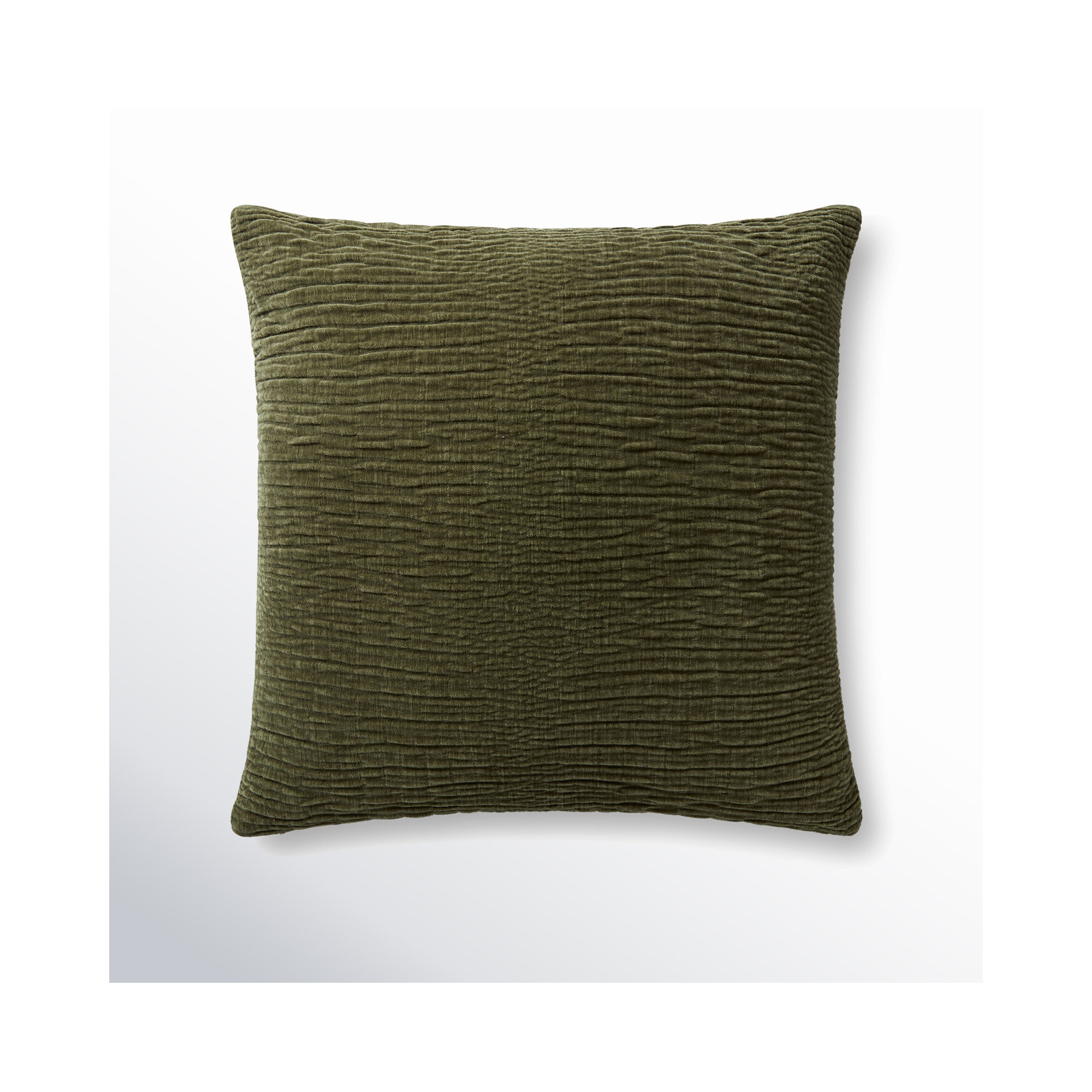 Edan Throw Pillow, 22"H x 22"W, Down, Olive