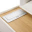 Canapé modulaire en U de 90 po Modern Canapé modulaire avec repose-pieds mobile, table basse avec appareils de chargement cachés pour le salon, blanc-1423446254