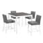 Ensemble de table de salle à manger 5 pièces à hauteur de comptoir avec 4 chaises pour la cuisine et la salle à manger-95003260-95003262-95003259