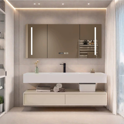 Simple design bathroom cabinet