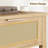 Zayer Rattan Entryway Table, 43" Console Table with Drawers, 2 Tier Sofa Table with Storage, Wooden Console Table for Entryway-1089253019
