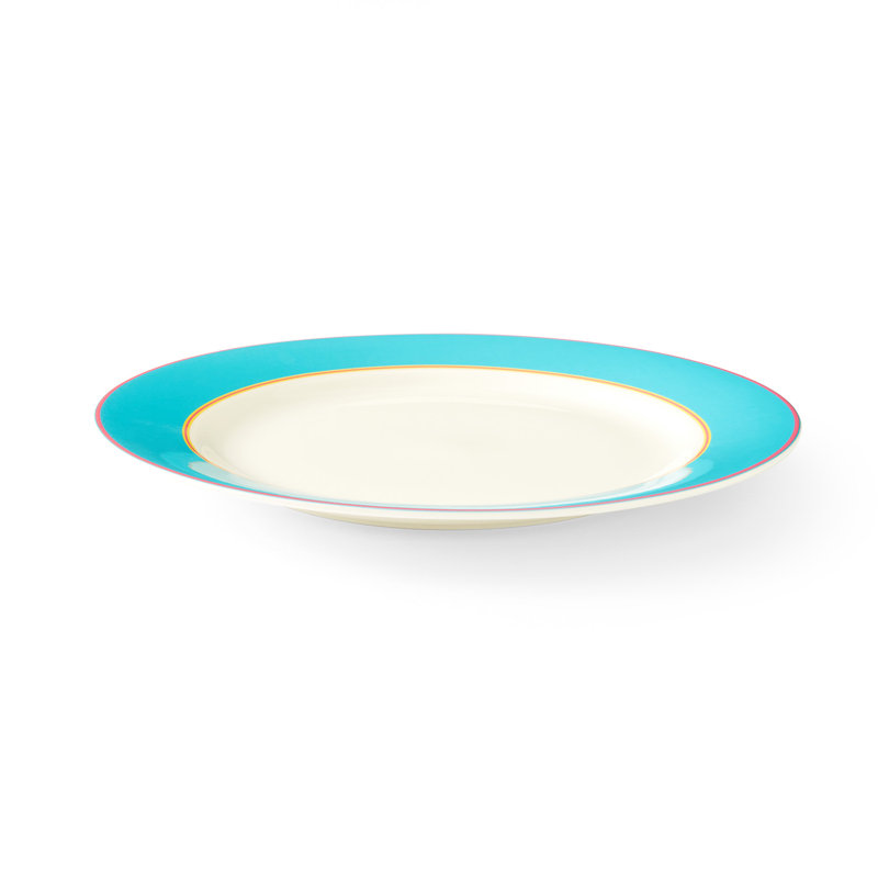 11.5" Dinner Plate in Yellow, Blue