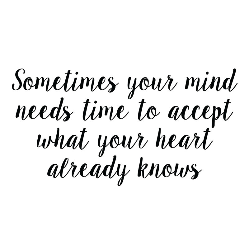 Need To Accept - Wrapped Canvas Print, 30cm H x 30cm W x 3.8cm D