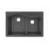 Quartz Luxe 33" L x 22" W Double Basin Drop-In Kitchen Sink with Aqua Divide