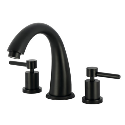 Kingston Brass Concord Two-Handle 3-Hole Deck Mount Roman Tub Faucet