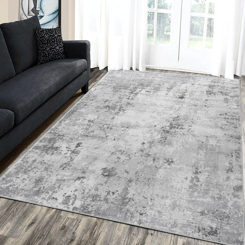Area Rug, Collection 5X7 Light Grey / Abstract