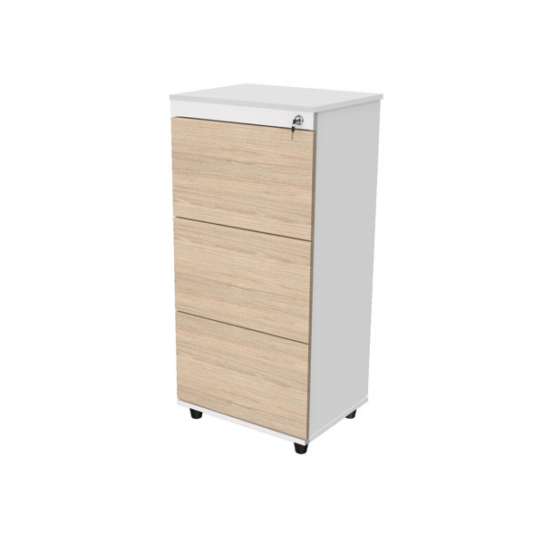 Hokku Designs Pyo 19.06'' Wide 3 -Drawer File Cabinet | Wayfair