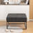Cattibrie Leather Upholstered Square Ottoman-1863847716