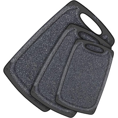 Kitchen Cutting Board Set (3 Pieces) – Professional Chopping Boards With Juice Grooves, Handles, Dishwasher Safe, BPA-Free