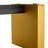 Modern Minimalist  Tempered Glass With Sticker Desktop Coffee Table And Dining Table, Paired With Golden MDF Decorative Columns. Computer Desk. Game Table. CT-1546