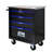 4 DRAWERS MULTIFUNCTIONAL TOOL CART WITH WHEELS-BLACK