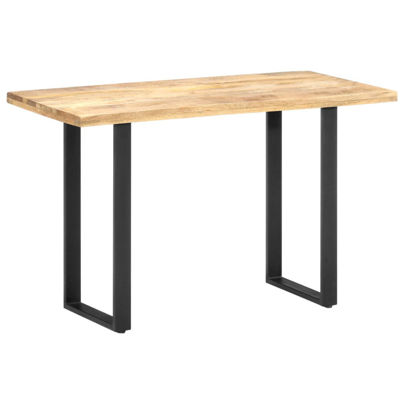 Table de salle à manger unie, Bois de mangue, L 47,2 po x l 23,6 po