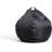 Classic Bean Bag Chair, Black Smartmax, Durable Polyester Nylon Blend, 2 Feet Teardrop