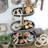 Farmhouse 3 Tier Wooden Tray for Wedding ,Party and Christmas Decor,Table Organizer ,17.7"L x 29.5"H