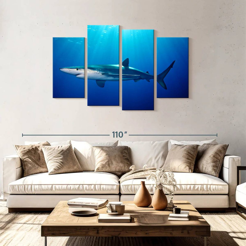 Blue Shark In Gordon's Bay, 48" H x 75" W