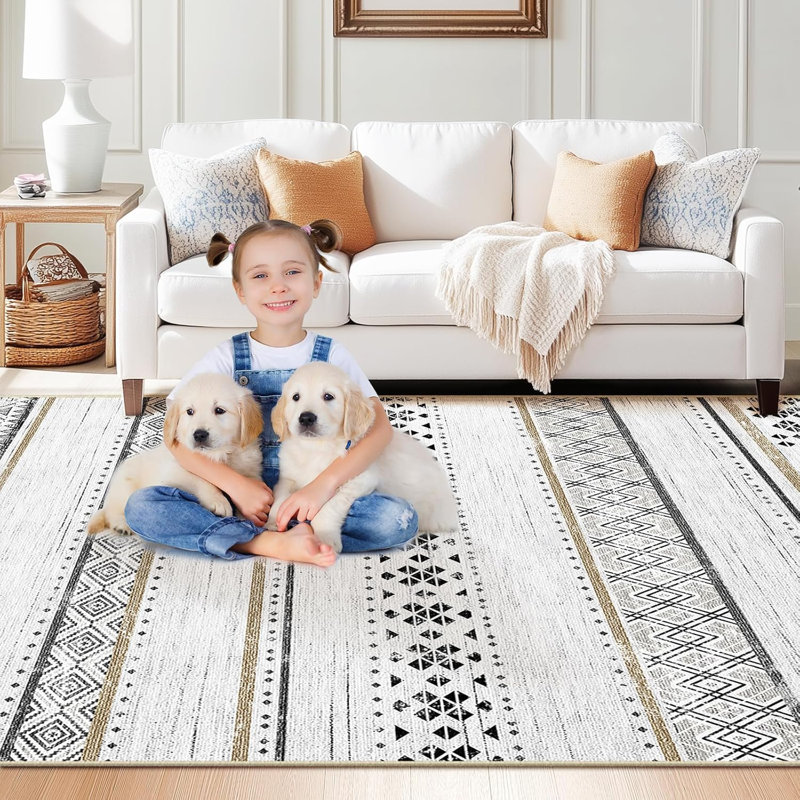 Low-Pile Anti-Slip Soft Printed Pattern Carpet