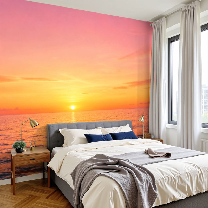 Papier peint adhésif auto-adhésif moderne pour la chambre à coucher L 69 po x l 96 po Peel and Stick, L 69 po x l 96 po