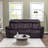 Keveon 41" Swivel Upholstered Power Reclining loveseat sofa with USB Port and Adjustable Headrest