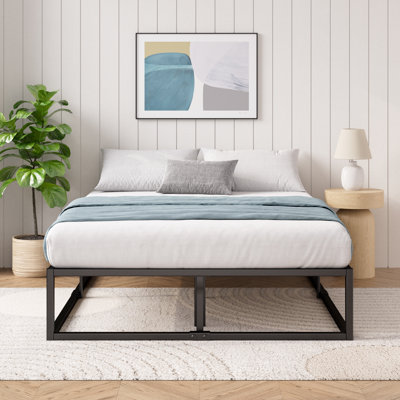 Dekker Metal Platform Bed with Wooden slat support 35cm/14in Height