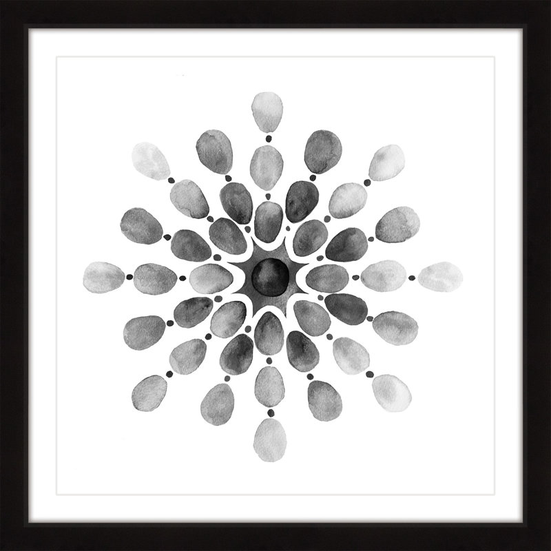 «From intérieur» - Impression sur papier encadrée, H 24 po x l 24 po x P 1,5 po, Cadre noir