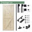 Porte de grange à panneaux en bois massif avec trousse de quincaillerie d'installation-89221874-97969458
