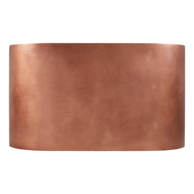 Raksha 60" Double-Wall Copper Soaking Tub with Included Overflow Drain