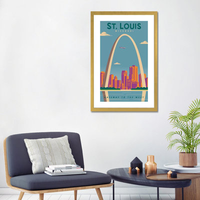 Affiche de voyage Saint-Louis par Jim Zahniser-impression d’art graphique