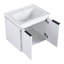 Meuble-lavabo à fermeture en douceur de 60 pouces avec lavabo et petites tablettes de rangement, BCV