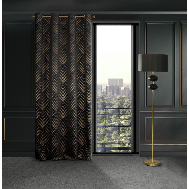 Rynn Blackout Curtains Single Panel