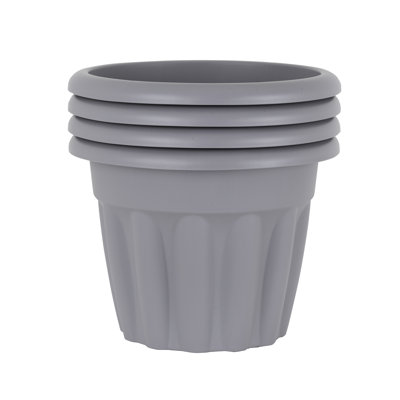 Wham Vista Round Planter Upcycle Grey