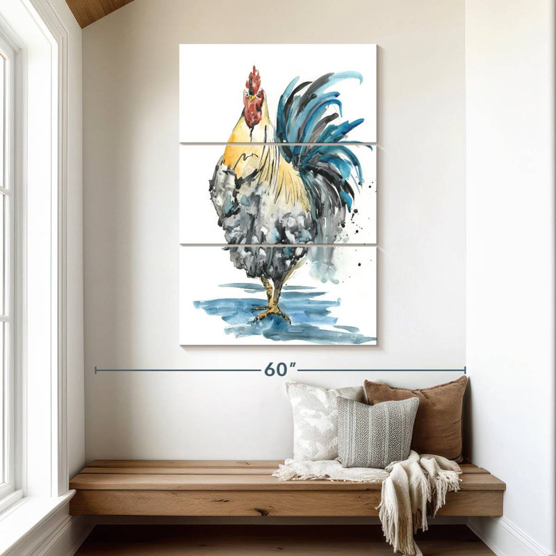 Brampt Rooster Splash II, H 50 po x l 32 po