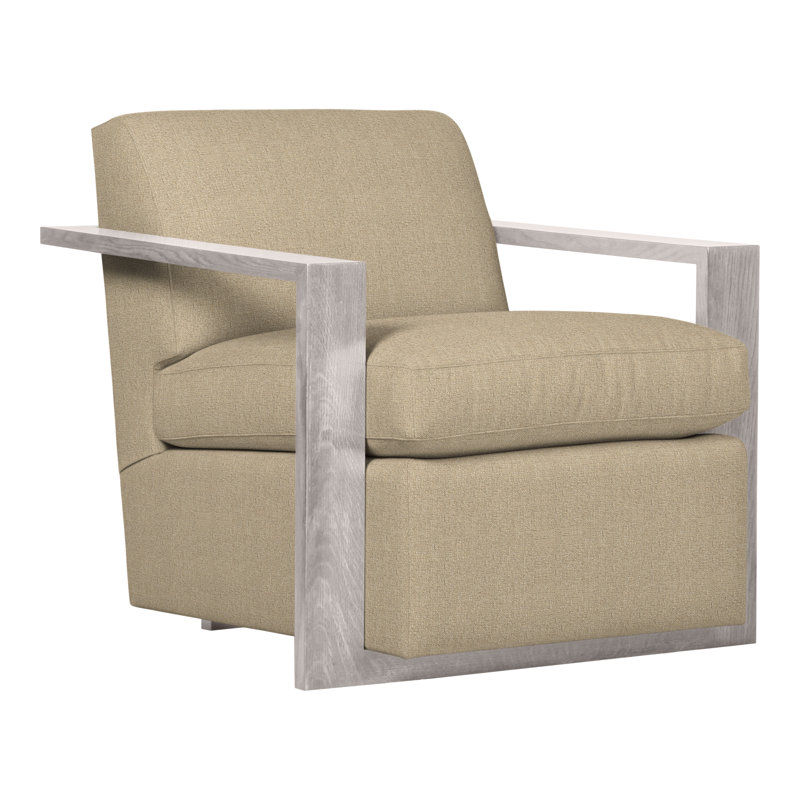 Thom Filicia Home Upholstered Armchair, Dove Gray, Nomad Sand