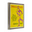 Affiche rétro sur toile de baseball jaune encadrée par Marcus Jules-2079849989-2079849994