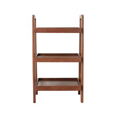 Banc de rangement en chêne de couleur noyer, étagère à chaussures en bois de hêtre à 3 niveaux pour le vestibule, organisateur de rangement de qualité supérieure pour la salle de bain, le salon, la chambre à coucher, le couloir, le patio, la cuisine