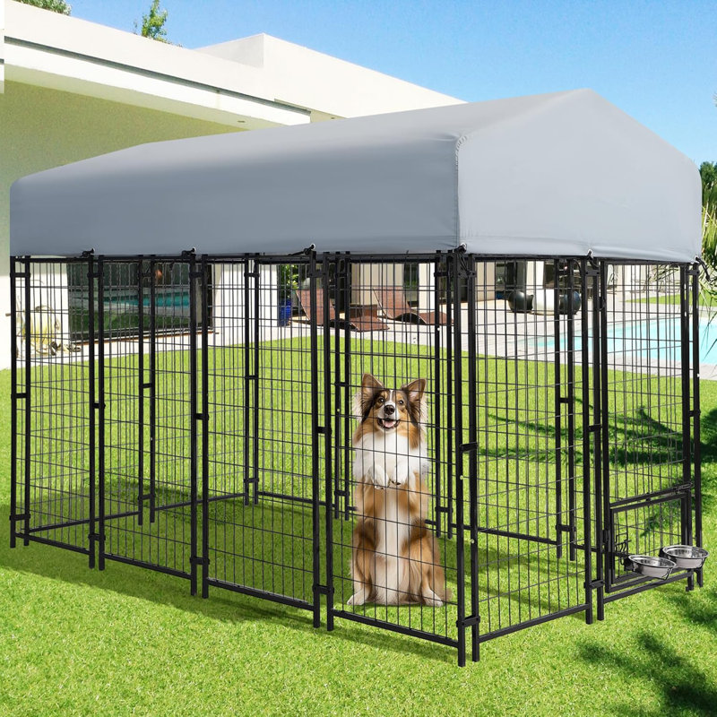68'' H 12 Panel Iron Yard Kennel